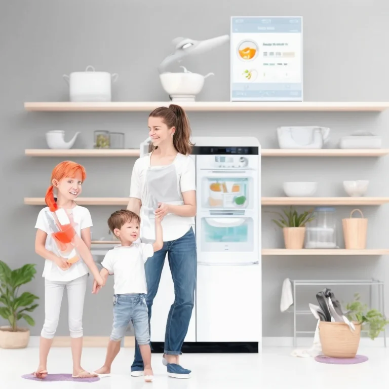 AI-Küchenroboter bei der Zubereitung